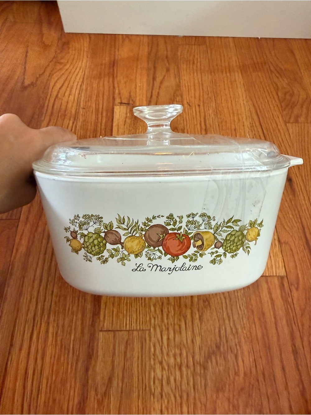 Rare Vintage CORNING WARE A-3-B La Marjolaine Spice of Life 3 QT Stamped w/Lid